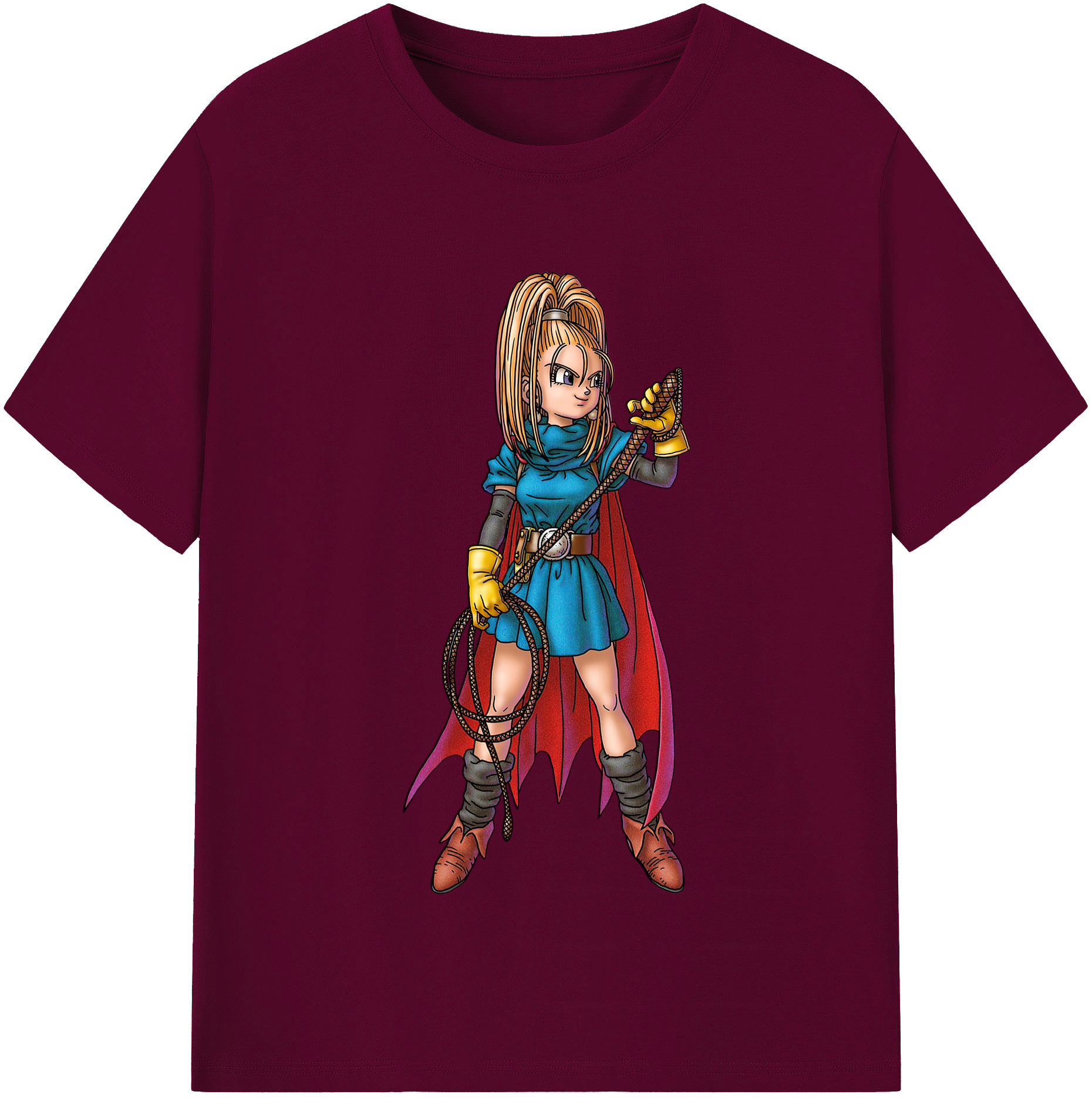 （画像用） ドラゴンクエスト Doragon Kuesuto Dragon Quest レディースカジュアルプリントTシャツ（綿100％）